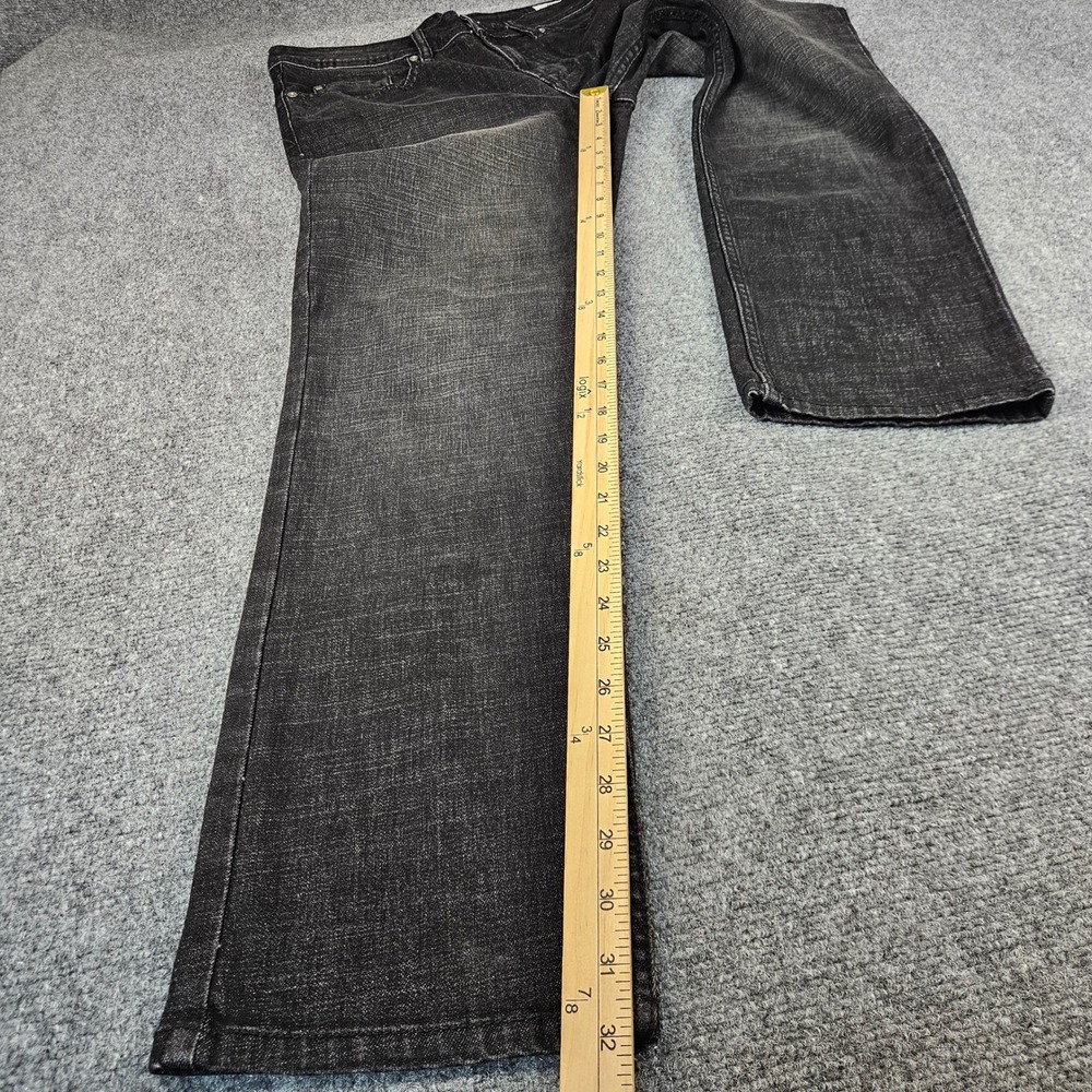 Buffalo David Bitton Jackson Straight Stretch Jeans Mens 32x32 Faded Black Denim - Picture 4 of 11